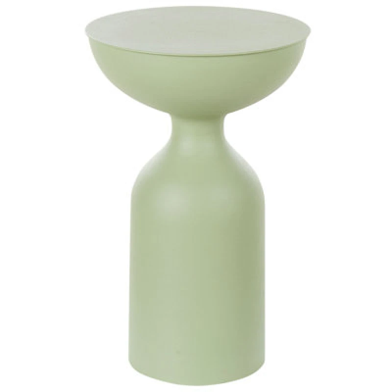 Image of Beliani Side Table Cota Metal Light Green