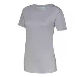 Image of AWDis Just Cool Womens/Ladies Sports Plain T-Shirt (L) (Heather)