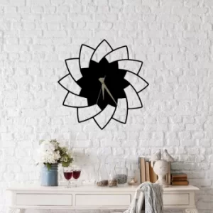 image of Floya Clock Black Decorative Metal Wall Clock