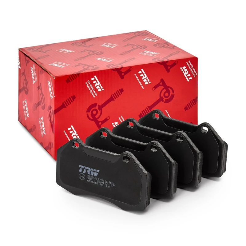Image of TRW GDB1606 Brake pad set not prepared for wear warning indicator Brake Pad Set,disc brake (402)