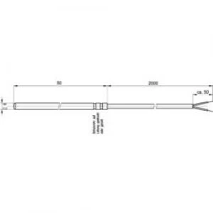 Image of Temperature sensor Silicone Sensor type Pt100 ATT.FX.METERINGRANGETEMPERATUR