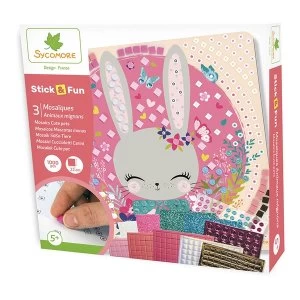 Image of Sycomore Stick & Fun Childrens Mosaics Cute Pets