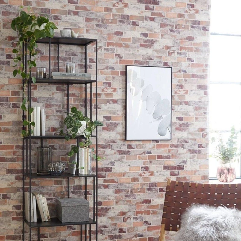 Image of D C Fix 3D Splashback Wallpaper Vintage Brick Red/Brown unisex 67.5CMX4M