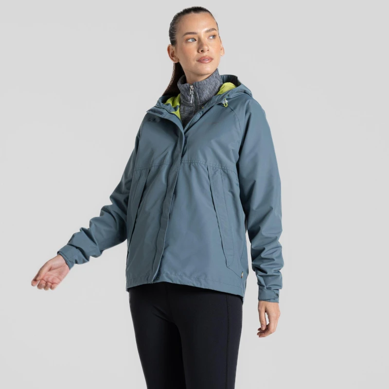 Image of Craghoppers Womens Ossus Breathable Waterproof Jacket 8 - Bust 32' (81cm) STORM GREY CWW1212-2DY-8