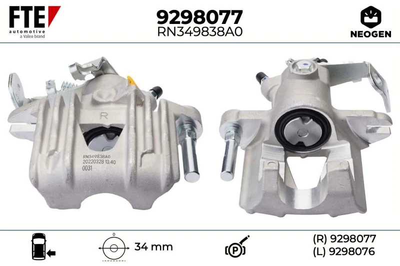 Image of Brake caliper FTE 9298077