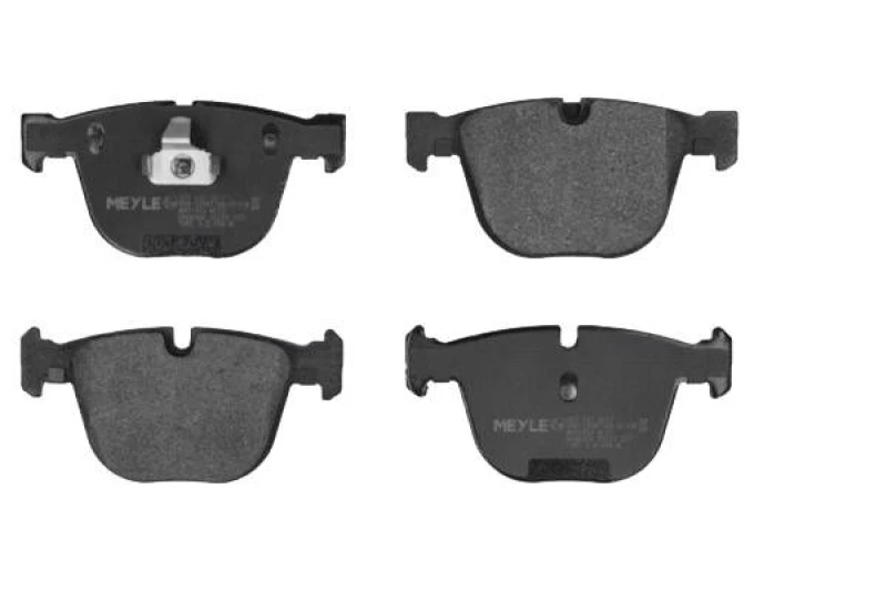 Image of MEYLE 025 237 3017 Brake pad set Rear Axle, excl. wear warning contact, Original Quality, with anti-squeak plate Brake Pad Set,disc brake (402)