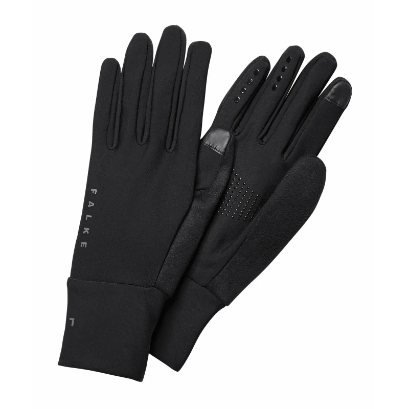 Image of Mixed gloves Falke Brushed Noir Unisex S/M