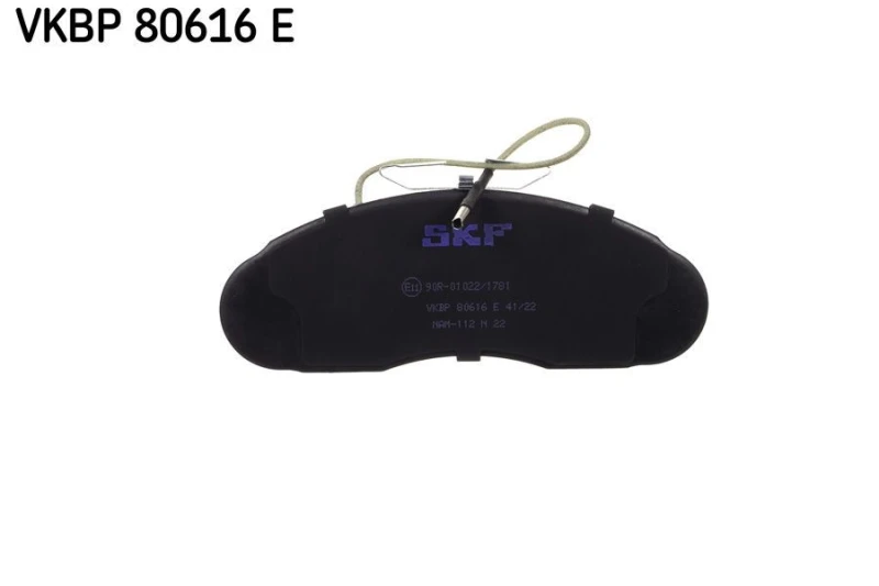 Image of SKF VKBP 80616 E Brake pad set incl. wear warning contact Brake Pad Set,disc brake (402)