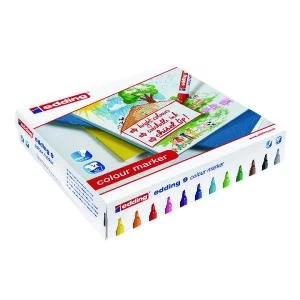 Image of Edding 9 Colour Marker Chisel Tip Assorted Pack of 144 300459000