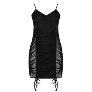 Image of I Saw It First Ruched Dress - Black