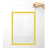 image of BEAVERSWOOD FRAMES4DOCS Document Frames OD-MFD3/10-YEL A3 Yellow Pack of 10