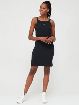 Image of Converse Embroidered Logo Strap Dress - Black