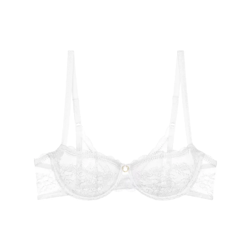 Image of Triumph Comfort Allure Balcony Bra White Lace 32B