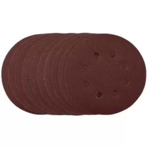 Image of Draper Sanding Discs, 125mm, Hook & Loop, 120 Grit, (Pack of 10)
