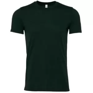Image of Bella + Canvas Adults Unisex Heather CVC T-Shirt (L) (Emerald Green Heather)
