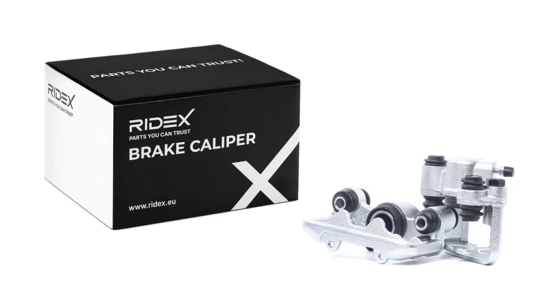 Image of RIDEX 78B1726 Brake caliper Rear Axle, without holder Cast Iron Brake Caliper (78)