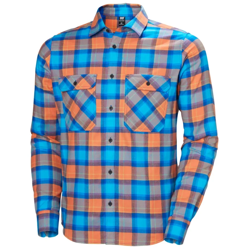 Image of Long sleeve shirt Helly Hansen Lokka Flannel Orange Male 2XL