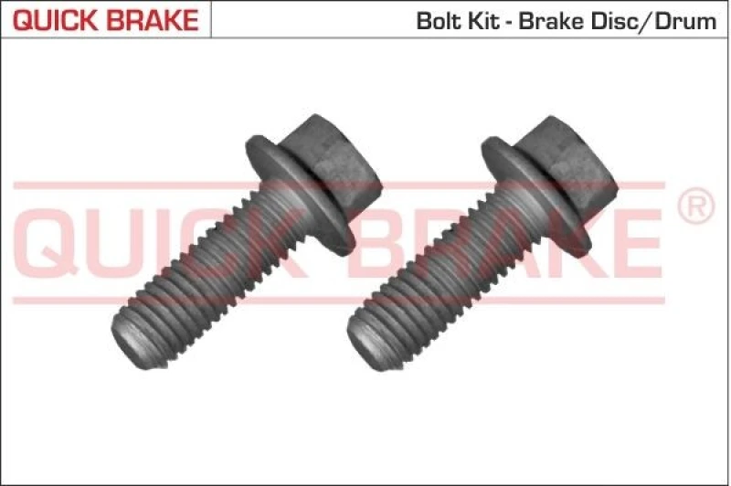 Image of QUICK BRAKE Brake disc screw / bolt QUICK BRAKE 11558XK