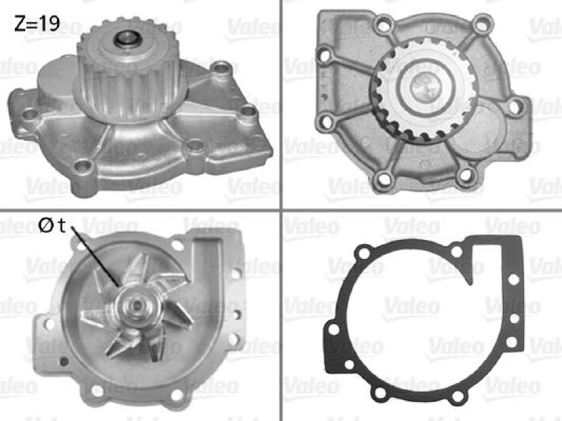 Image of Water pump VALEO 506325