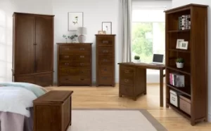 Image of Boston Ottoman, Dark Brown