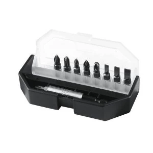 image of Stanley Tools Slotted/Phillips/Pozidriv Insert Bit Set, 10 Piece