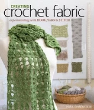 Image of creating crochet fabric experimenting with hook yarn and stitch