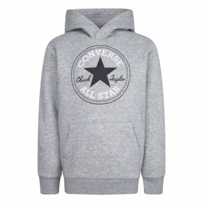 Image of Converse Children's hoodie Converse Fleece CTP Core PO Gris Male 8/10 ans