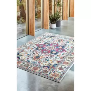 Image of Asiatic Carpets Nova Machine Woven Rug Persian White Multi - 120 x 170cm
