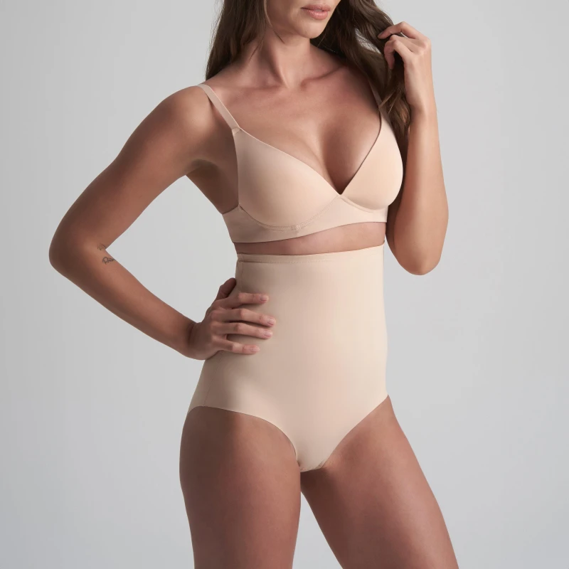 Image of Bye Bra Sculpting High waist Brief High Compression Shapewear Beige female L (12)