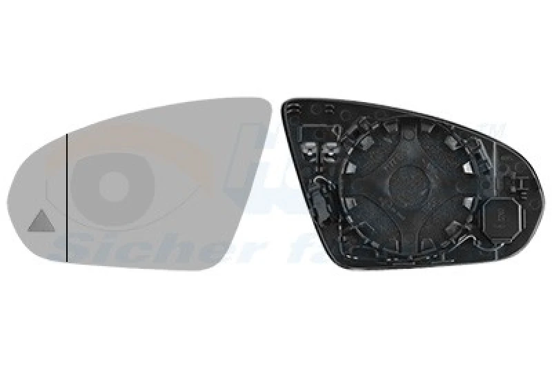 Image of VAN WEZEL Wing mirror glass VAN WEZEL 2946833