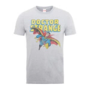 Image of Marvel Doctor Strange Flying Mens Grey T-Shirt - L