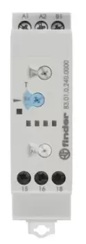 Image of Finder SPDT Multi Function Timer Relay, ON Delay, 24 240V ac/dc 0.05-10 s, 0.05-10 d, 0.05-10 min, 0.05-10h,