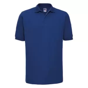 Image of Russell Mens Ripple Collar & Cuff Short Sleeve Polo Shirt (XS) (Bright Royal)