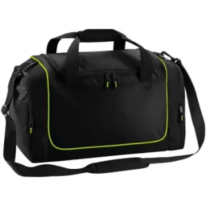 Image of Teamwear Locker Duffle Bag (30 Litres) (Pack of 2) (One Size) (Black/Lime Green) - Quadra