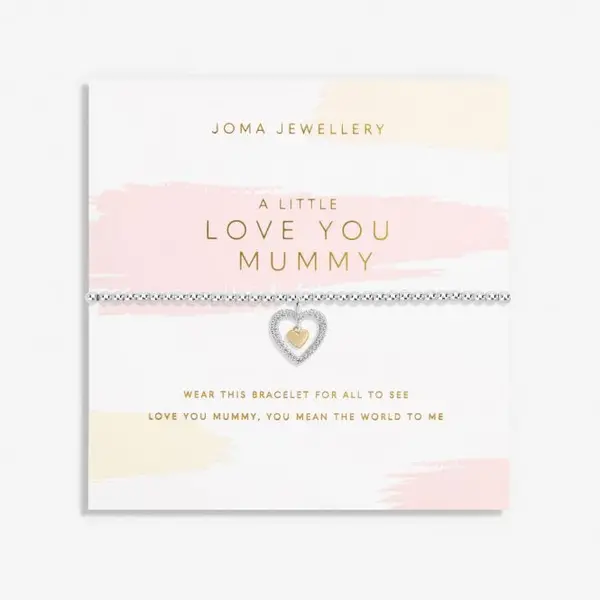 Image of Mother's Day A Little Love You Mummy Silver Gold Plated 17.5cm Bracelet 6859