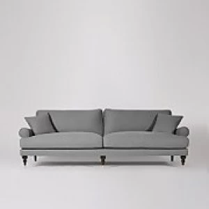 image of Swoon Sutton Smart Wool 3 Seater Sofa - 3 Seater - Pepper