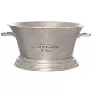 image of Large Antique Pewter Champagne Cooler