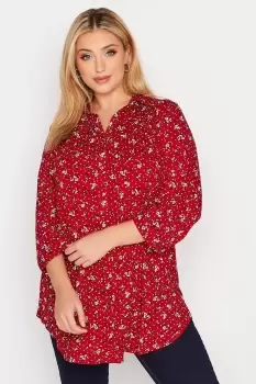 Red Floral Shirt