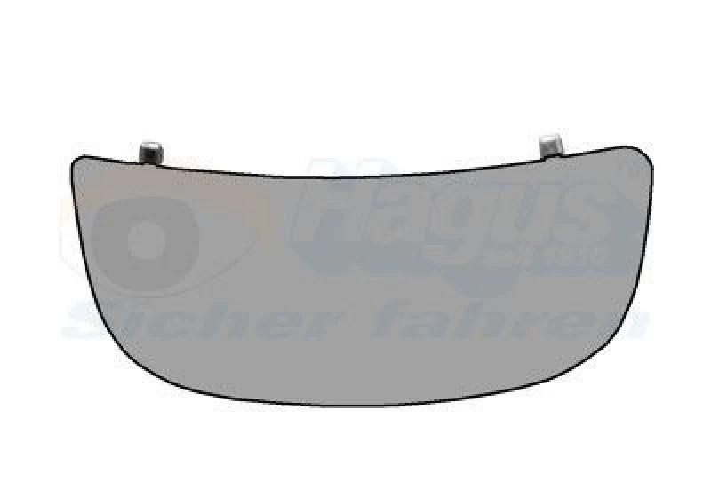 Image of VAN WEZEL Wing mirror glass VAN WEZEL 4394833