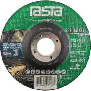 Image of Rasta 3106RA 115X6.0X22.2MM Type-27 A30R Grinding Disc
