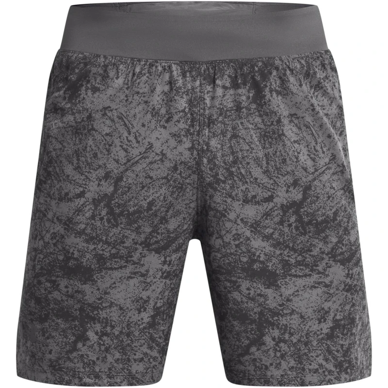 Image of Under Armour Armour Ua Launch Pro 7'' Printed Shorts Running Short Mens - Grey Grey S