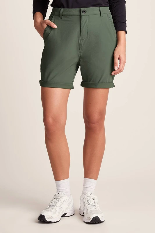 Image of TOG24 Womens 'Path' Performance Shorts in Green Size: 18 Green Female 18