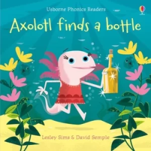Image of Axolotl finds a bottle by Lesley Sims