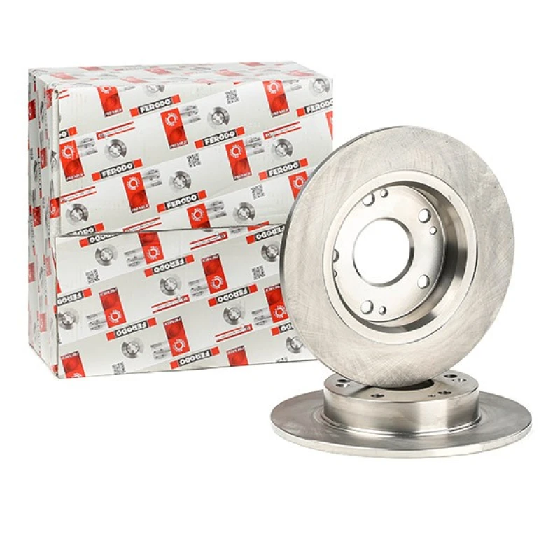 Image of FERODO DDF1558 Brake disc solid, Oiled, without bolts/screws Brake Disc (82)