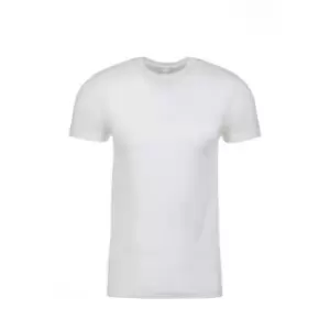 Image of Next Level Adults Unisex Suede Feel Crew Neck T-Shirt (L) (White)