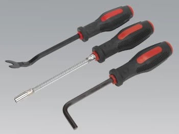 Image of Sealey VS5213 Trim, Brake & Hose Clip Tool Set 3pc
