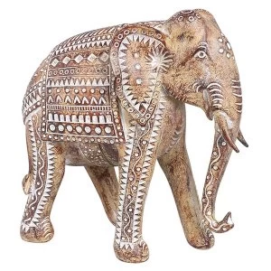 image of Aztec African Elephant Wood Ornament