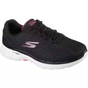 Image of Skechers Womens Go Walk 6 Iconic Vision Lace Up Trainers UK Size 5 (EU 38)