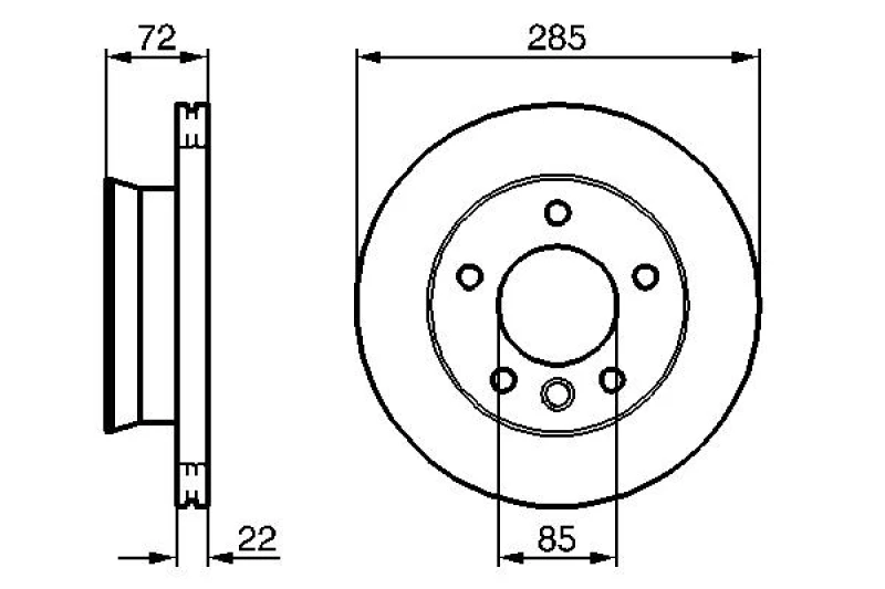 Image of Brake disc Bosch 0 986 479 212