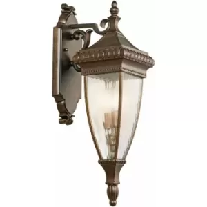 Image of Loops - Outdoor IP44 Twin Wall Light Brushed Bronze LED E14 60W